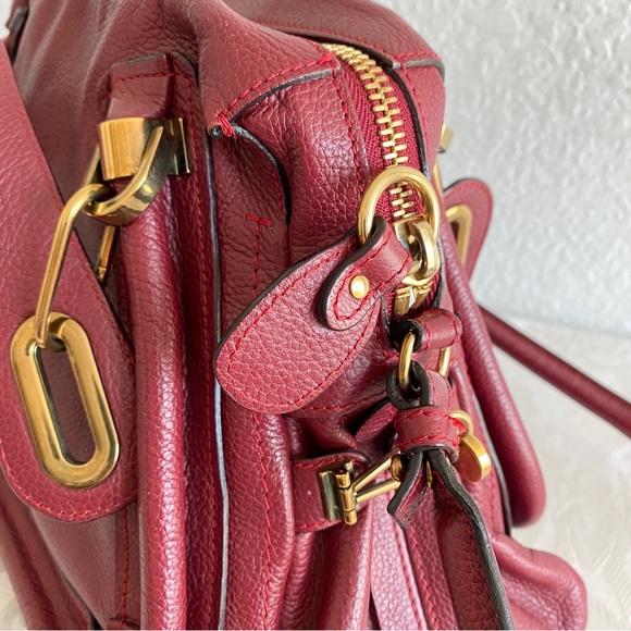 Chloe burgundy medium paraty bag - Picture 11 of 15